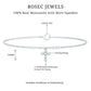Certified Moissanite Cross Charm Chain Bracelet for Women