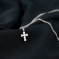 Certified Moissanite Cross Charm Chain Bracelet for Women