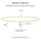 Certified Moissanite Cross Charm Chain Bracelet for Women