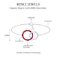Natural Ruby Interlock Eternity Bracelet with Certificate