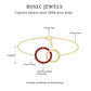 Natural Ruby Interlock Eternity Bracelet with Certificate