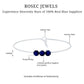 Natural Blue Sapphire Three Stone Chain Bracelet