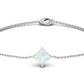 Pulsera con cadena de ópalo etíope talla princesa de 2 quilates