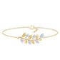 Certified Moissanite Leaf Chain Bracelet for Women