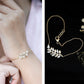 Certified Moissanite Leaf Chain Bracelet for Women