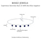 Bezel Set Blue Sapphire Charm Bracelet
