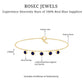 Bezel Set Blue Sapphire Charm Bracelet