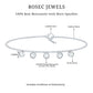 Certified Moissanite Five Stone Bracelet with Certificate