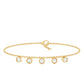 Certified Moissanite Five Stone Bracelet with Certificate