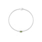 Genuine 0.74 Carat Marquise Cut Solitaire Peridot Chain Bracelet