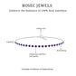 Minimalist Bezel Set Amethyst Chain Bracelet