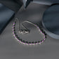 Minimalist Bezel Set Amethyst Chain Bracelet