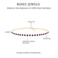 Minimalist Bezel Set Amethyst Chain Bracelet