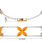Marquise Cut Fire Opal Flower Chain Bracelet