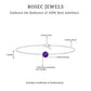 1.2 Carat Genuine Amethyst Solitaire Chain Bracelet in Bezel Set