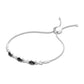 Natural Black Onyx Infinity Bolo Bracelet for Women