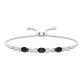 Natural Black Onyx Infinity Bolo Bracelet for Women
