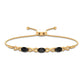 Natural Black Onyx Infinity Bolo Bracelet for Women