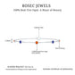 Bezel Set Fire Opal Evil Eye Station Bracelet for Women