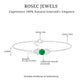 Genuine Emerald and Diamond Chain Bracelet For Her