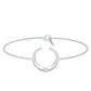 Certified Diamond Moon Chain Bracelet