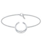 Certified Diamond Moon Chain Bracelet