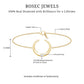 Certified Diamond Moon Chain Bracelet