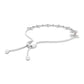 Genuine Garnet Flower Bracelet with Bolo Chain