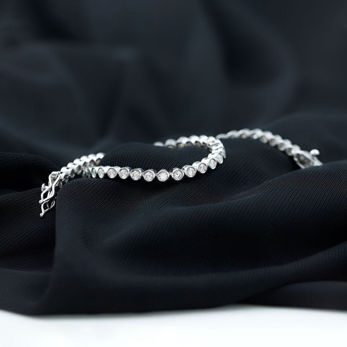 Certified Moissanite Wedding Tennis Bracelet For Bride