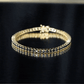 Certified Round Cut Lab Grown Black Diamond Tennis Bracelet