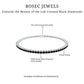 Certified Round Cut Lab Grown Black Diamond Tennis Bracelet