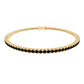 Certified Round Cut Lab Grown Black Diamond Tennis Bracelet