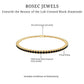 Certified Round Cut Lab Grown Black Diamond Tennis Bracelet