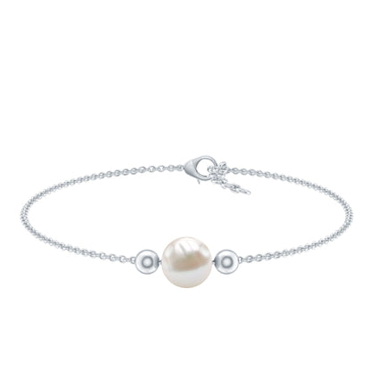 7.4 Carat Freshwater Pearl Solitaire Bolo Bracelet