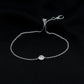 Certified Diamond Chain Bracelet in Bezel Setting