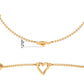 Natural Diamond Heart Chain Bracelet with Bezel Setting