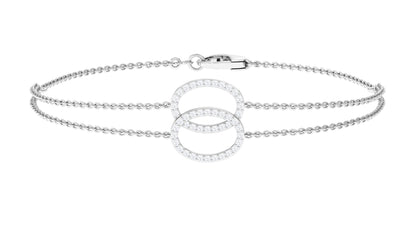 Real Diamond Eternity Chain Bracelet for Women