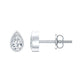 Bezel Set Diamond Tiny Stud Earrings