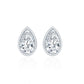 Bezel Set Diamond Tiny Stud Earrings