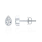 Bezel Set Diamond Tiny Stud Earrings