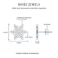 Moissanite Snowflake Stud Earrings for Her