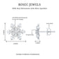 Certified Moissanite Winter Snowflake Stud Earrings