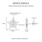 Certified Moissanite Snowflake Stud Earrings for Women