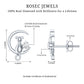 Diamond Cat Moon Stud Earrings for Women