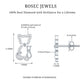 Certified Diamond Cat Stud Earrings