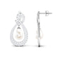 Genuine Freshwater Pearl Teardrop Earrings for Bride