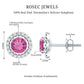Natural Pink Tourmaline and Diamond Halo Stud Earrings