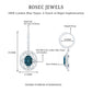 Vintage Inspired London Blue Topaz and Diamond Wedding Drop Earrings