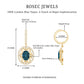 Vintage Inspired London Blue Topaz and Diamond Wedding Drop Earrings