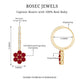 Certified Ruby Flower Drop Earrings with Diamond Hoop